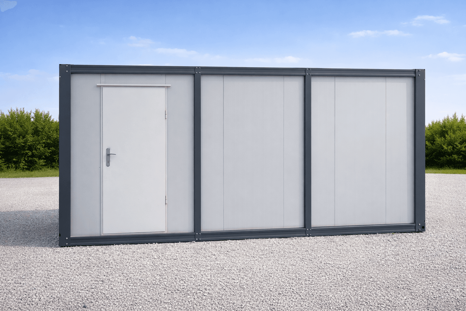 Модулен офис контейнер Бял 6 x 2.4 м 1